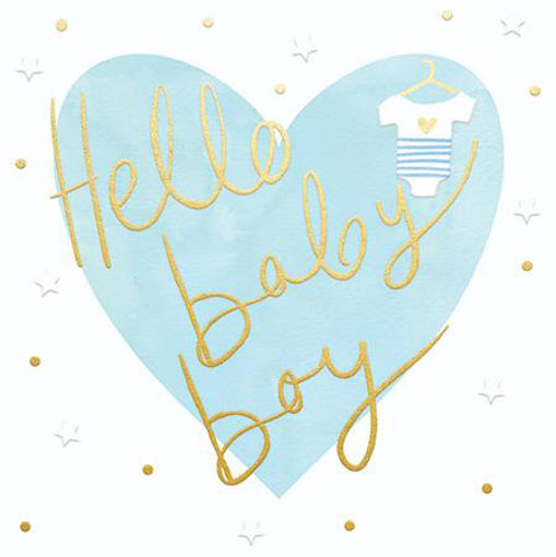 Picture of HELLO BABY BOY CARD